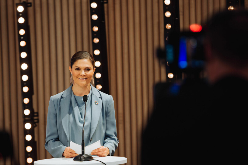 Kronprinsessan Victoria under torsdagen, vid årets Pep Forum.