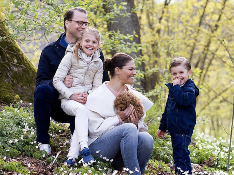Här var Rio en liten valp och hade precis kommit hem till Haga slott.