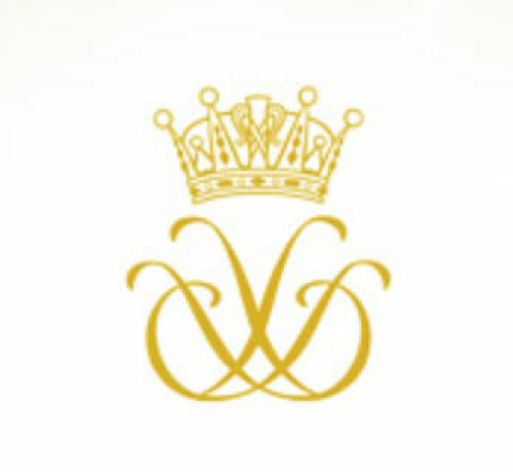 Kronprinsessparets kungliga monogram.