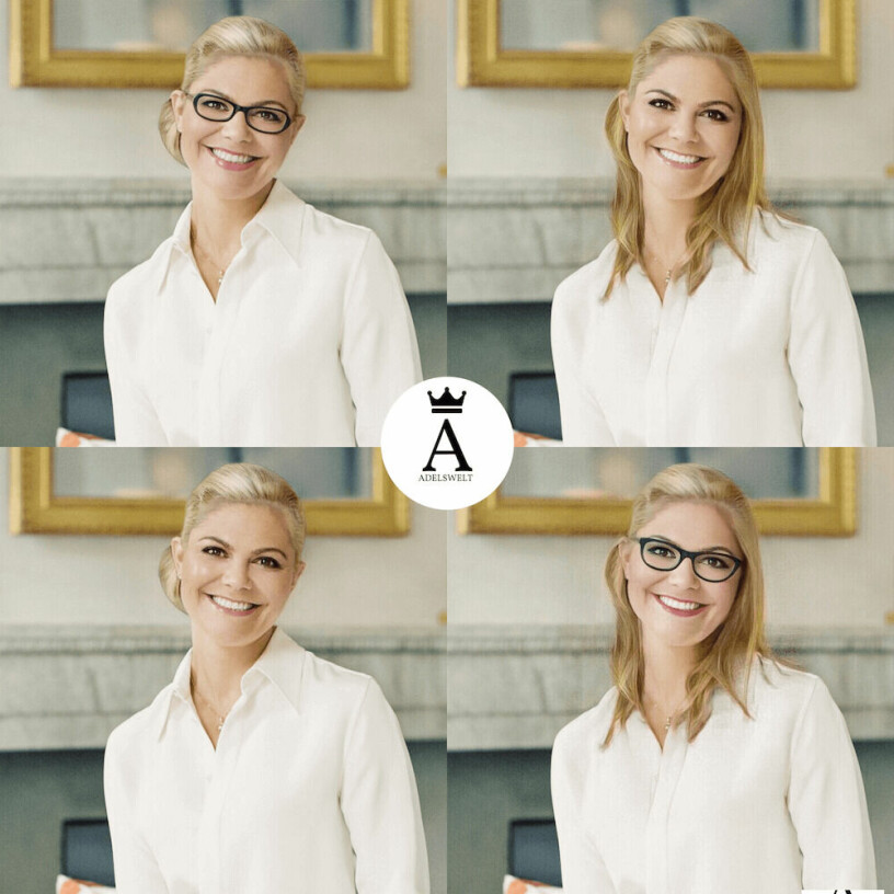 Tidningen Adelswelt har haft roligt med Photoshop. Kronprinsessan Victoria