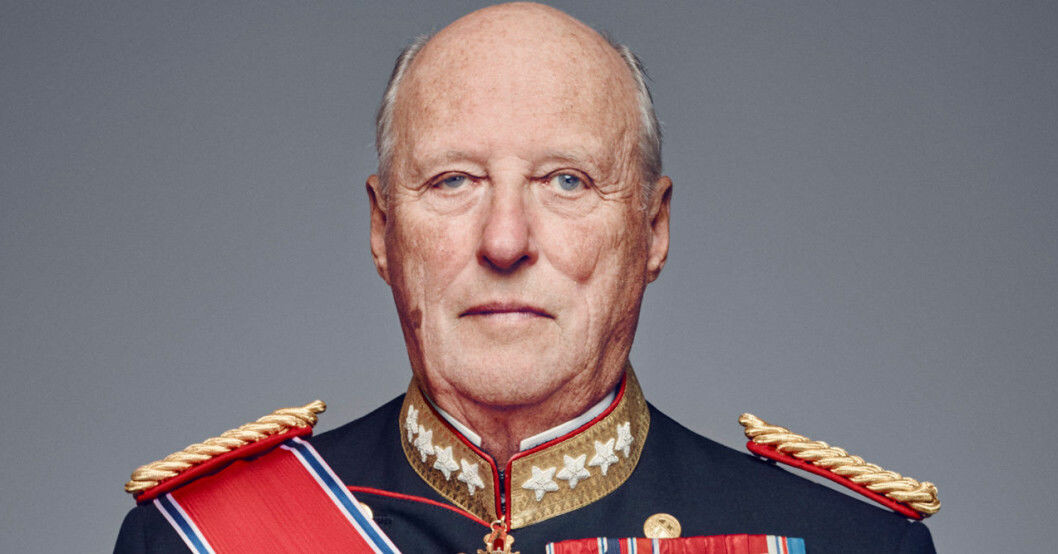 Kung Harald talade till folket på nyårsafton. kung harald