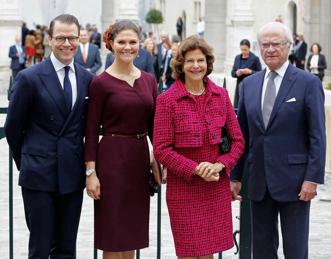 Prins Daniel. Kronprinsessan Victoria. Drottning Silvia. Kungen.
