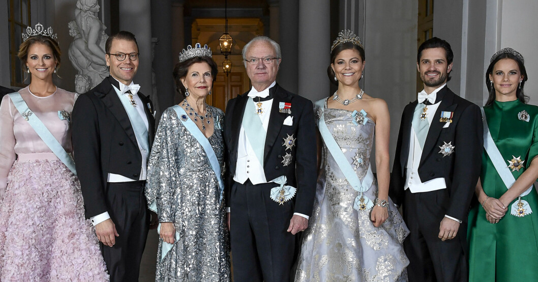 Den svenska kungafamiljen är rikast i Norden. Svenska kungafamiljen galamiddag