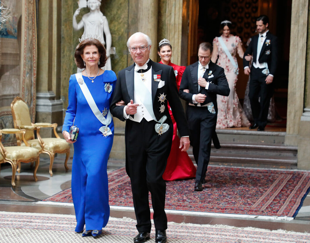 Så här såg prinsessan Christina ut på 2018 års Nobelfest. kungafamiljen kungens middag nobel 2019