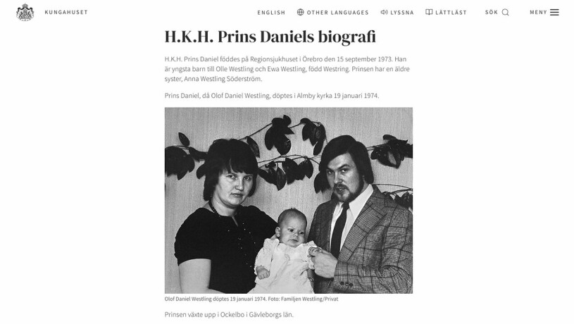 Kungahuset.se har ändrat hemsidan igen och till mångas stora glädje är bilderna från prins Daniels barndom i Ockelbo nu tillbaka. Kungahuset.se har ändrat hemsidan igen och till mångas stora glädje är bilderna från prins Daniels barndom i Ockelbo nu tillbaka.