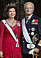 Kung Carl Gustaf Kungen Drottning Silvia Kungaparet Amiralsuniform Aftonklänning