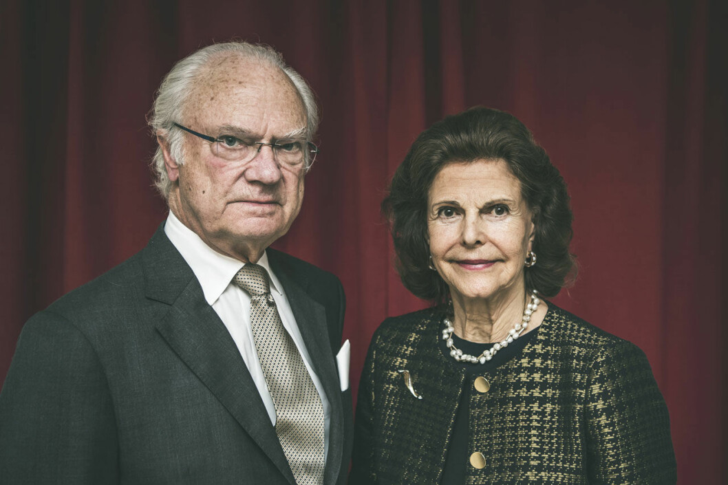 Kungen, snart 74, och drottningen, 76. Kungaparet.