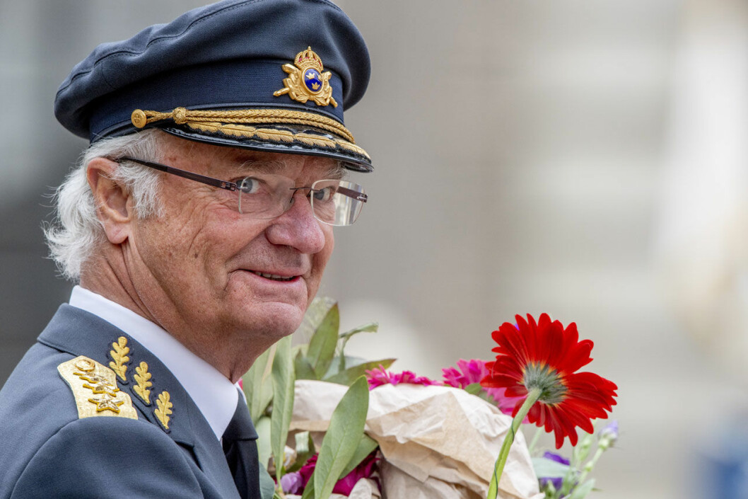Kungen, dagens födelsedagsbarn. Kungens födelsedag