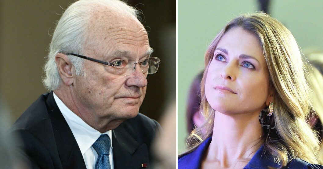 Kungens födelsedag firas utan yngsta dottern. Kungen och prinsessan Madeleine