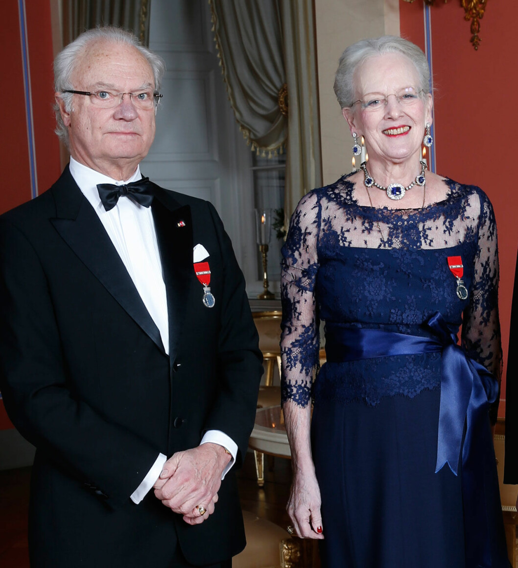 Kungen och drottning Margrethe. Kungen och drottning Margrethe
