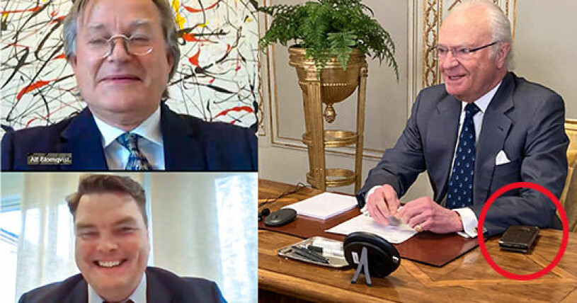 Alf Blomqvist, Thomas Sörensson och kung Carl Gustaf