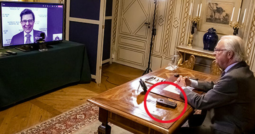 Riksdagens talman Andreas Norlén och kung Carl Gustaf