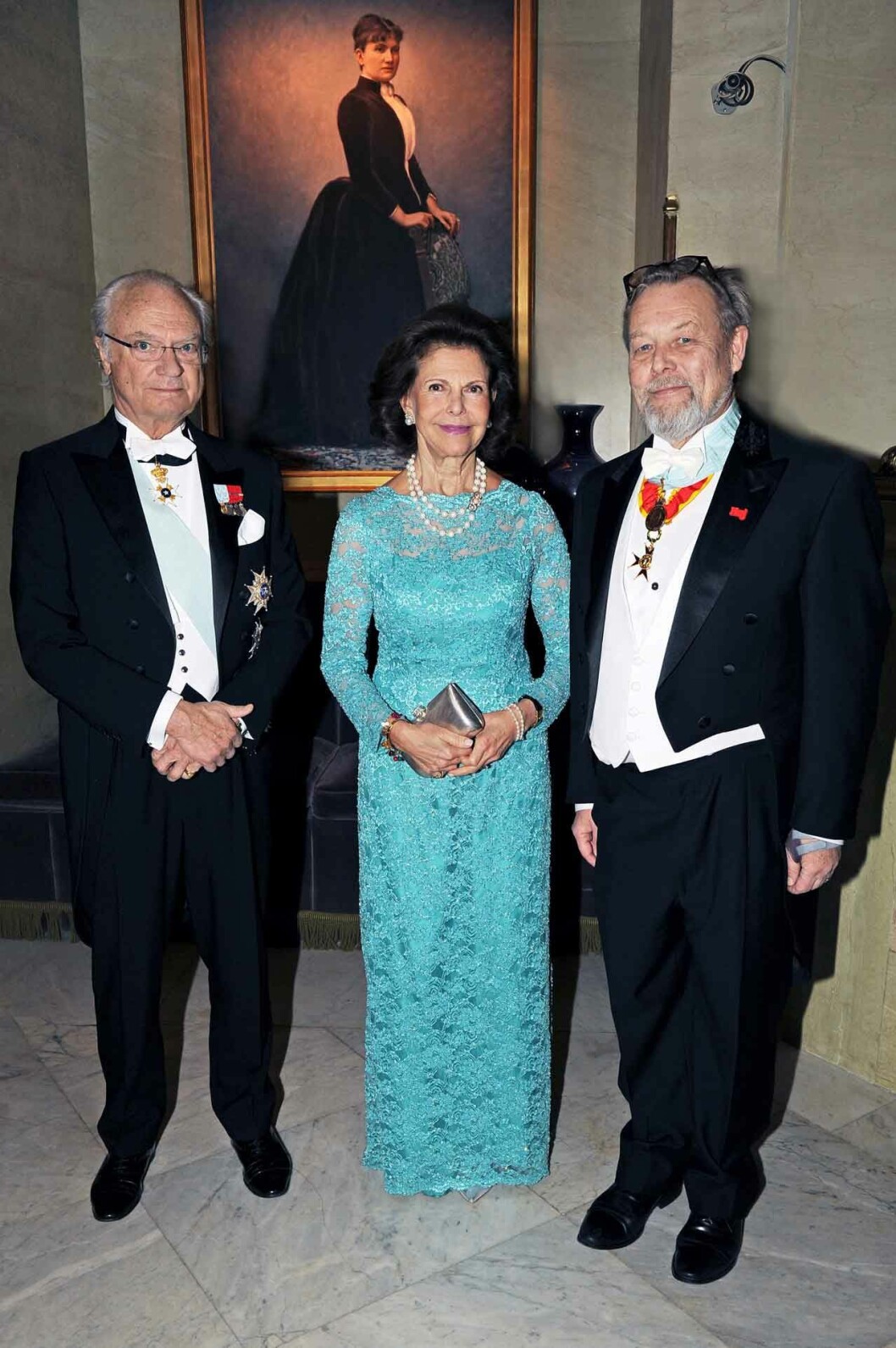 Kungen och drottningen med Poker Wallenberg Jr.