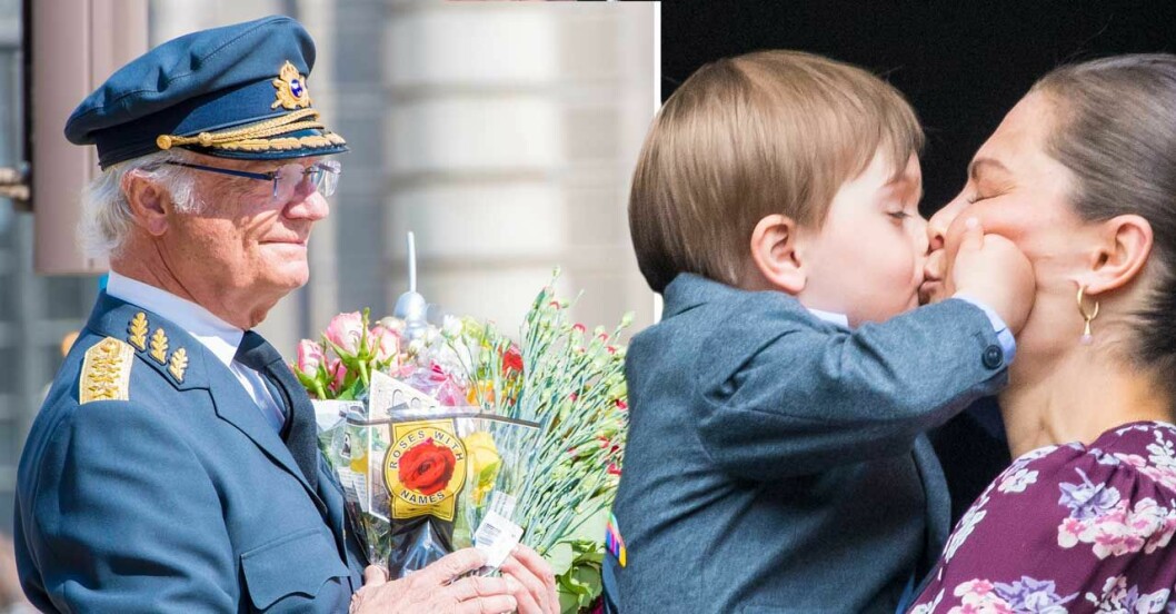 Prins Oscars lilla pusskupp, den mest gillade bilden från i fjol. Kungens födelsedag