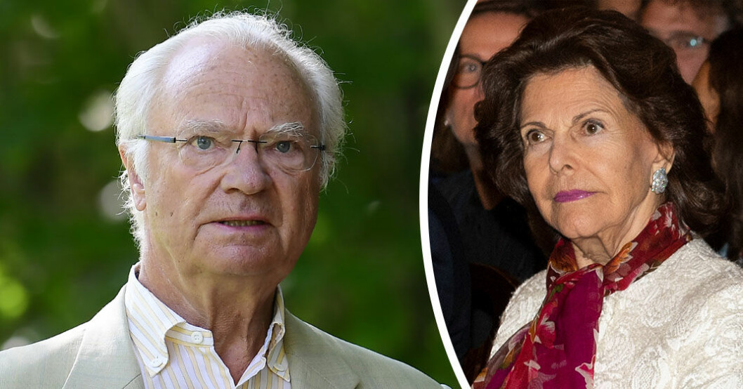 Kungen och Silvia ser till att gratta OS-hjältarna. Kungen och drottning Silvia