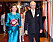 Kungen och drottningen på Vasateatern, där Lilla Akademien hyllar drottning Silvia.