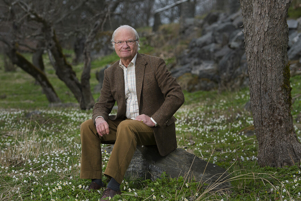 Här trivs kungen som bäst, i naturen kring Stenhammar. Kungen