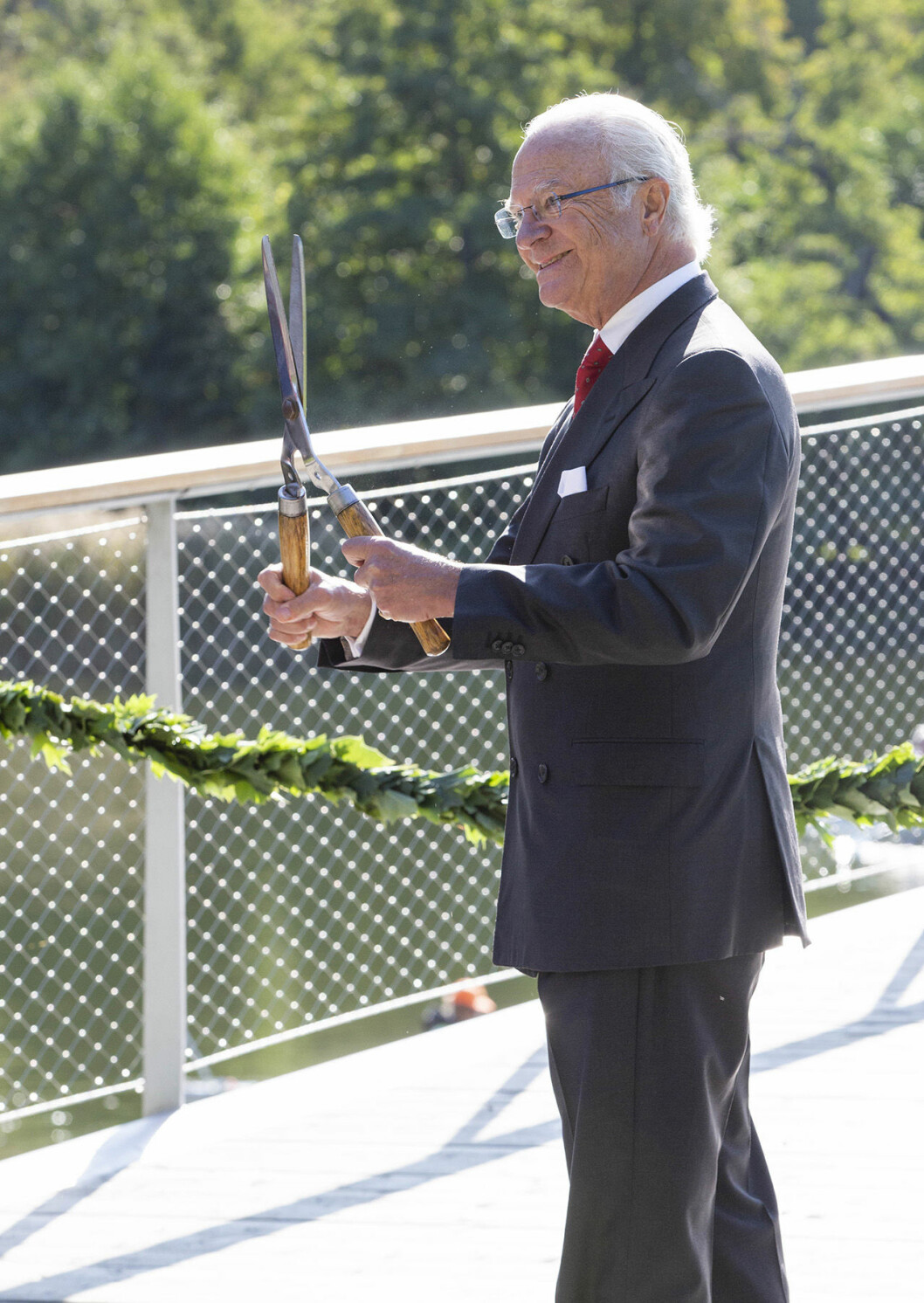 Kung Carl Gustaf inviger Folke Bernadottes bro