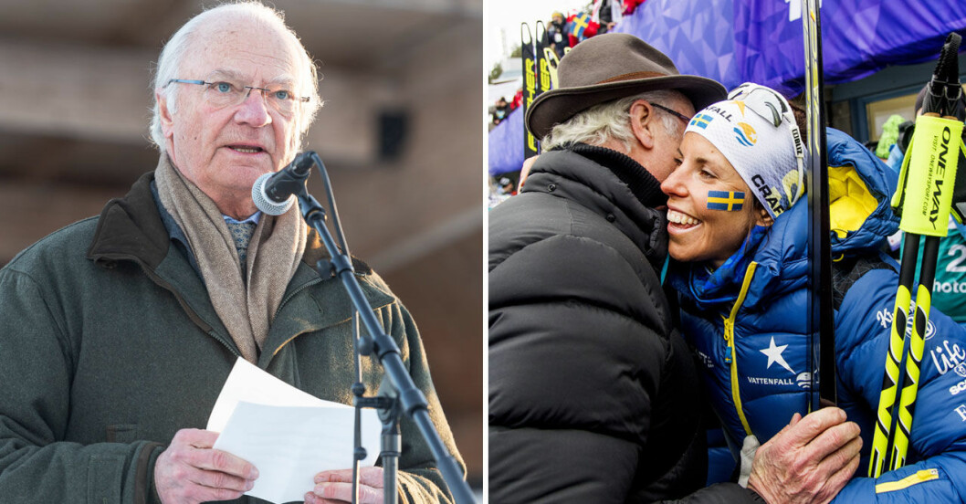 Kungen och Charlotte Kalla brukar utbyta varma hälsningar när de träffas. Kungen och Charlotte Kalla brukar utbyta varma hälsningar när de träffas.