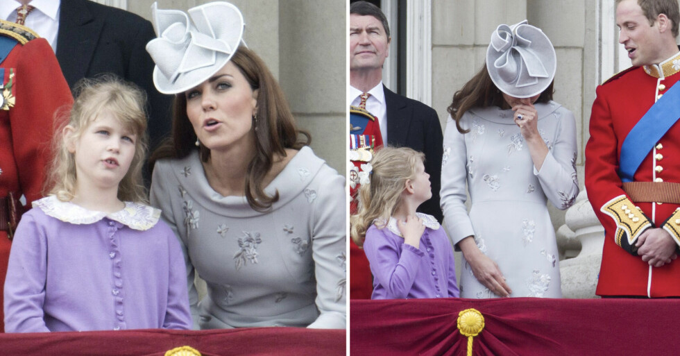 Lady Louise Windsor och Kate Middleton
