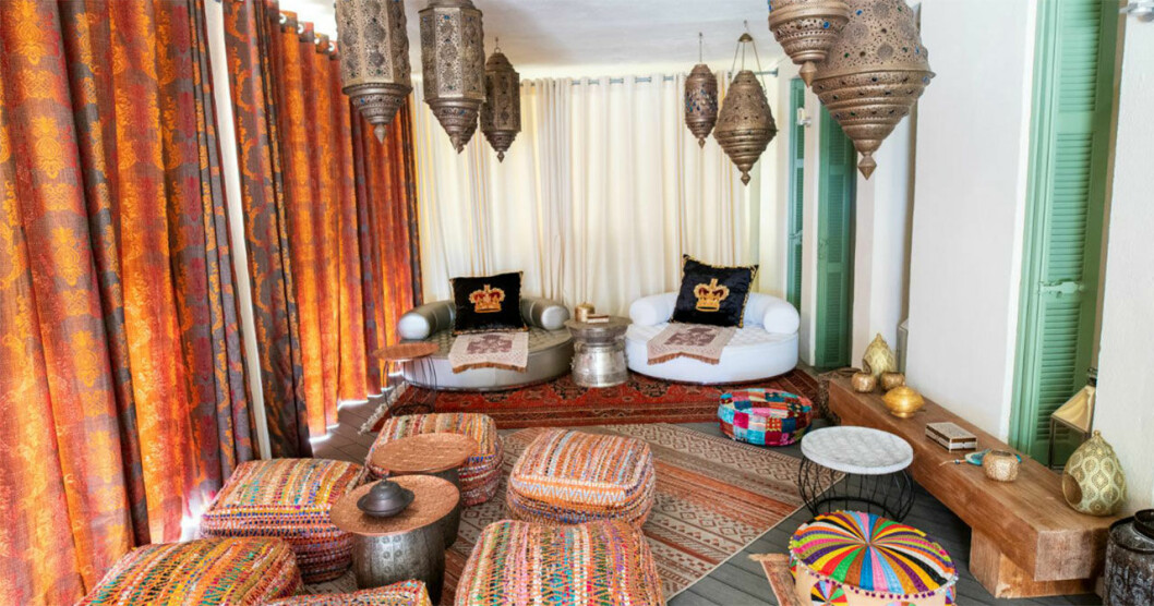 Le Beauvallons asiatiska lounge.