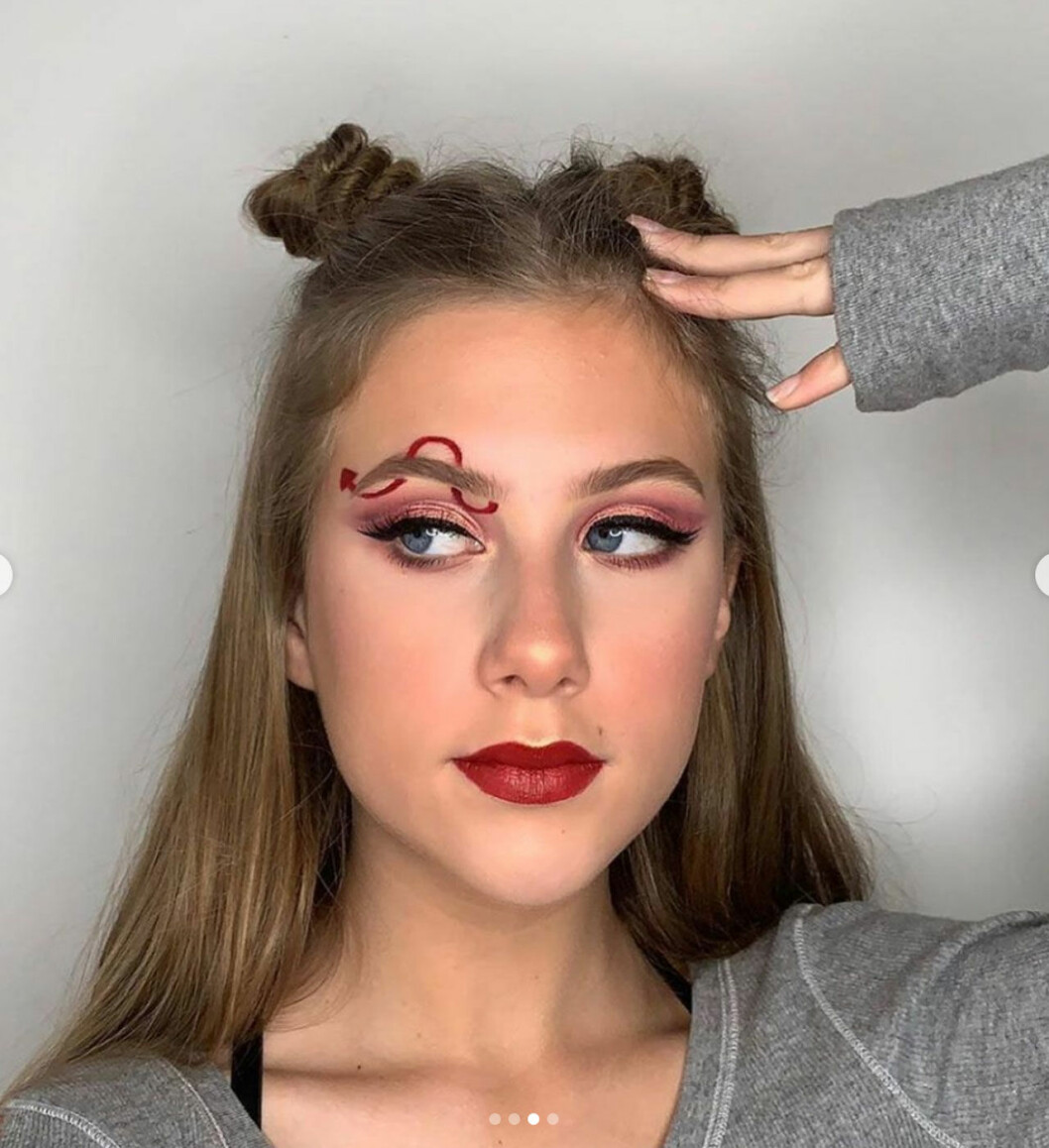 Kung Haralds barnbarn Leah Behn, blivande makeup-artist? Leah Behn på Instagram