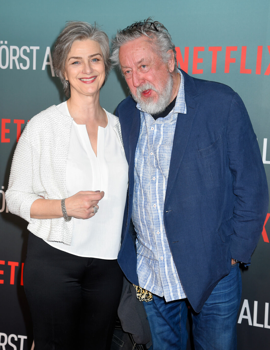 Leif GW Persson med hustrun Kim. Leif GW Persson med fru Kim.