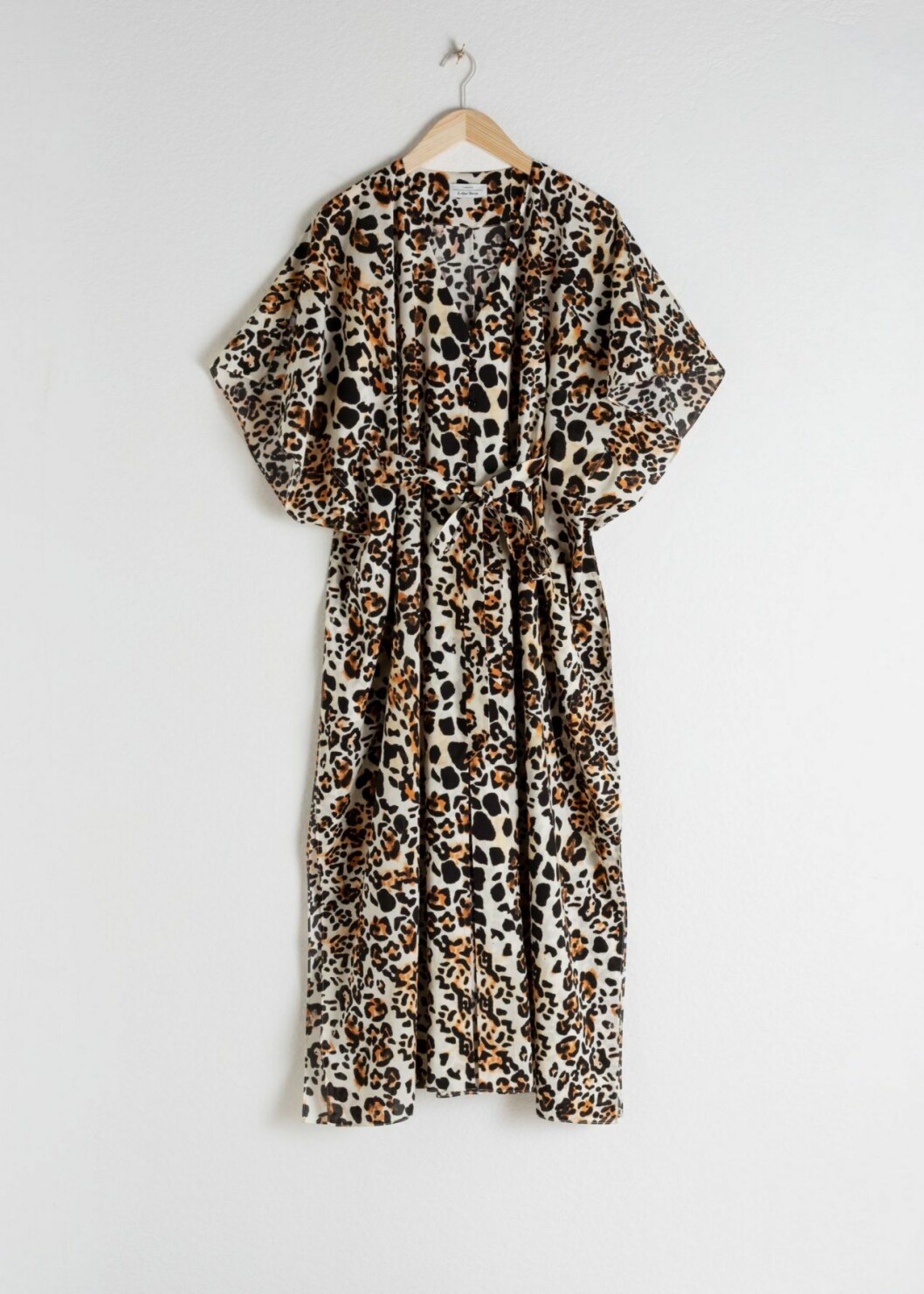 Leopardmönstrad kaftan