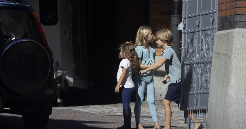 Barnen verkar ha haft det toppen! Leonore, Nicolas och Adrienne