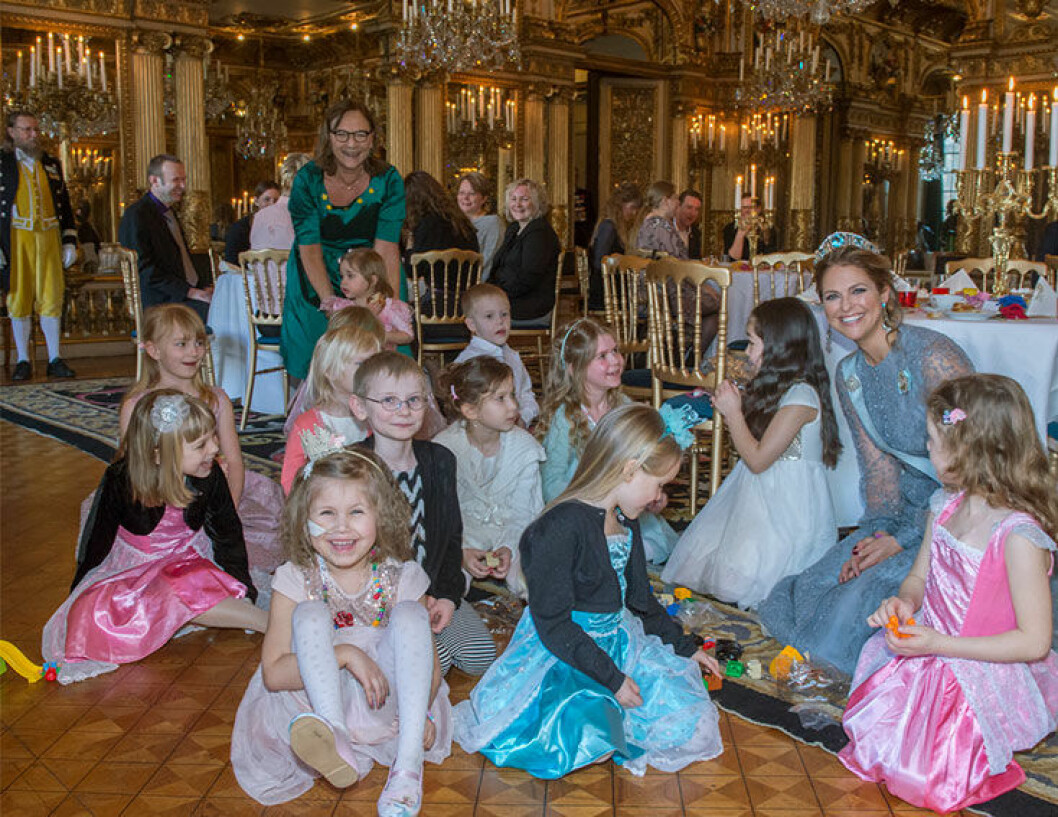 Prinsessan Madeleine under sitt sagokalas för Min stora dag. Prinsessan Madeleine under sitt sagokalas för Min stora dag.