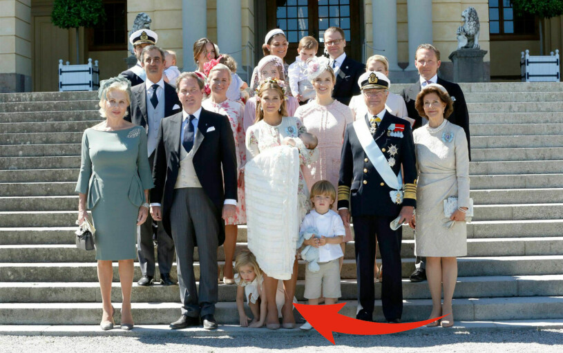 Kungliga familjebilden på Adriennes dop. Foto: Johan Jeppsson/TT