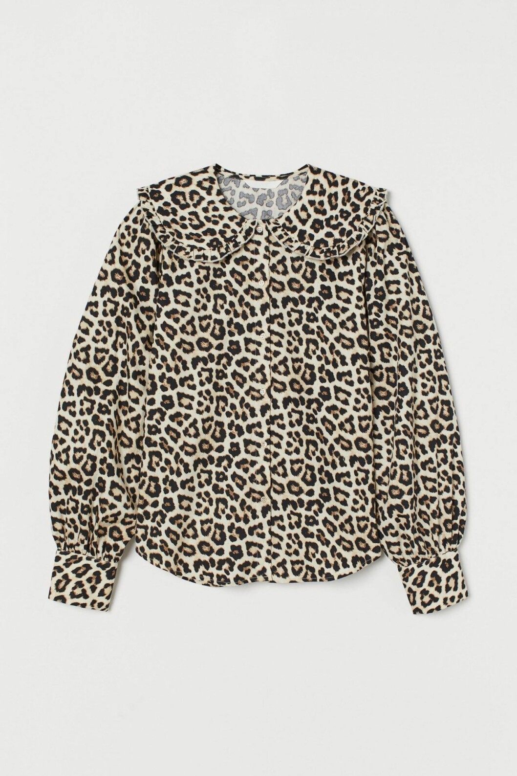 Blus med stor krage H&M