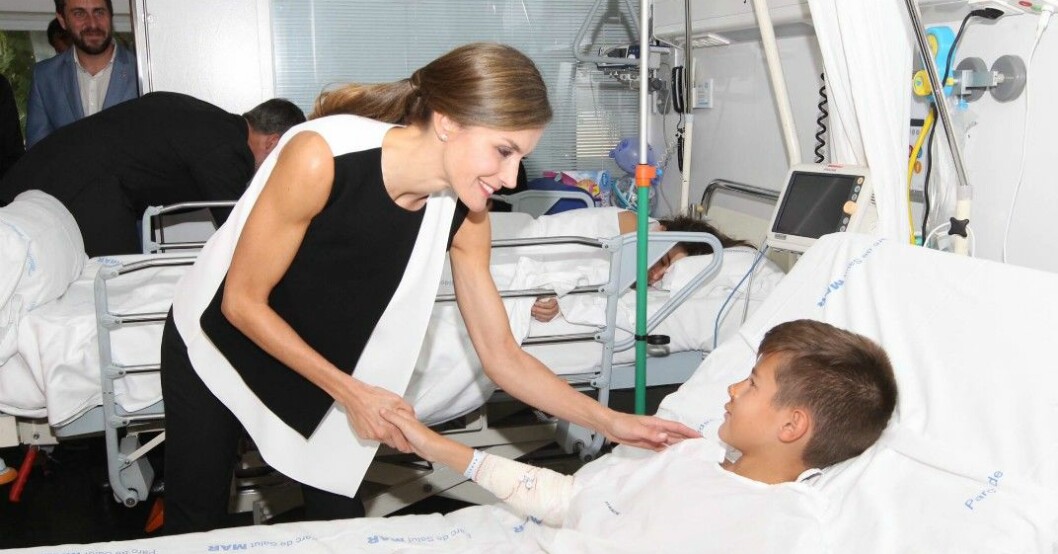 Efter terrorattacken - Letizia och Felipe besökte spanskt sjukhus