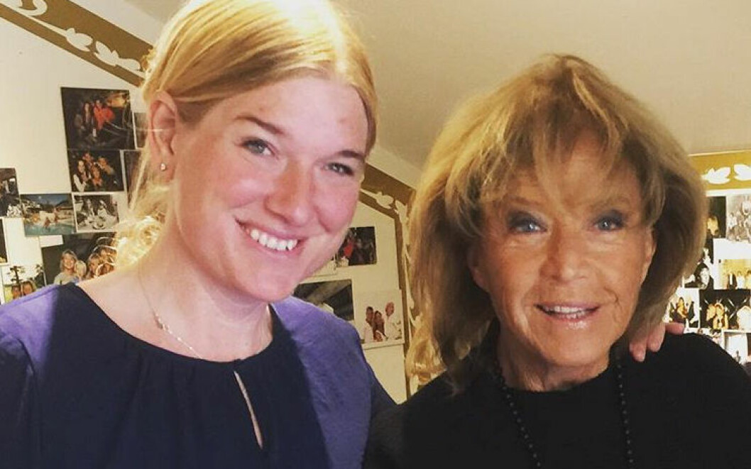 Anna von Koch med Lill-Babs. Anna von Koch med Lill-Babs.