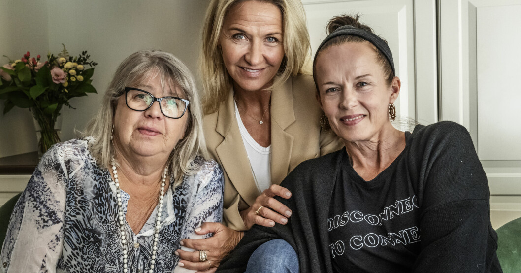 Syskon- tillika författartrion! Monica Svensson, Kristin Kaspersen och Malin Berghagen