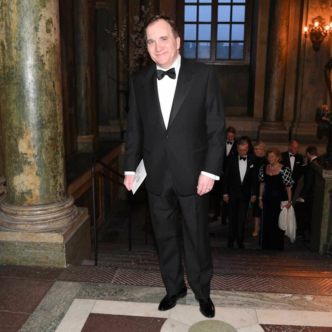 Statsminister Stefan Löfven kom, men utan sin Ulla. Statsminister Stefan Löfven kom, men utan sin Ulla.