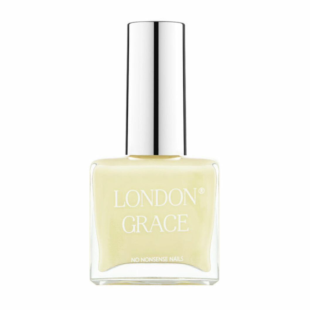 Pastellgult nagellack