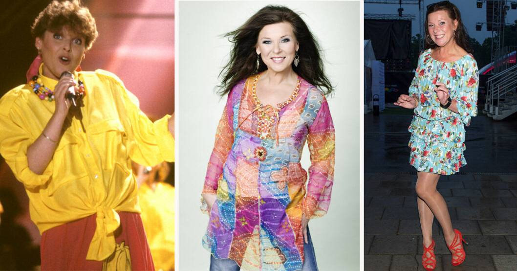 Lotta Engberg 1987, 2009 och 2017 – härligt färgglad! Lotta Engbergs stilresa
