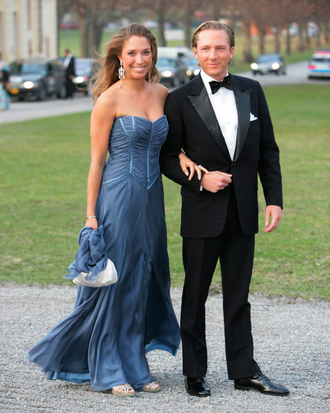 Lussan Gottlieb och Gustav Thott på fest på Drottningholm, dagen innan kungens 60-årsdag (2006). Lussan Gottlieb och Gustav Thott