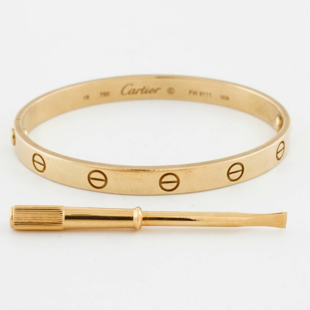 Cartiers klassiska Love Bracelet. Cartiers Love Bracelet