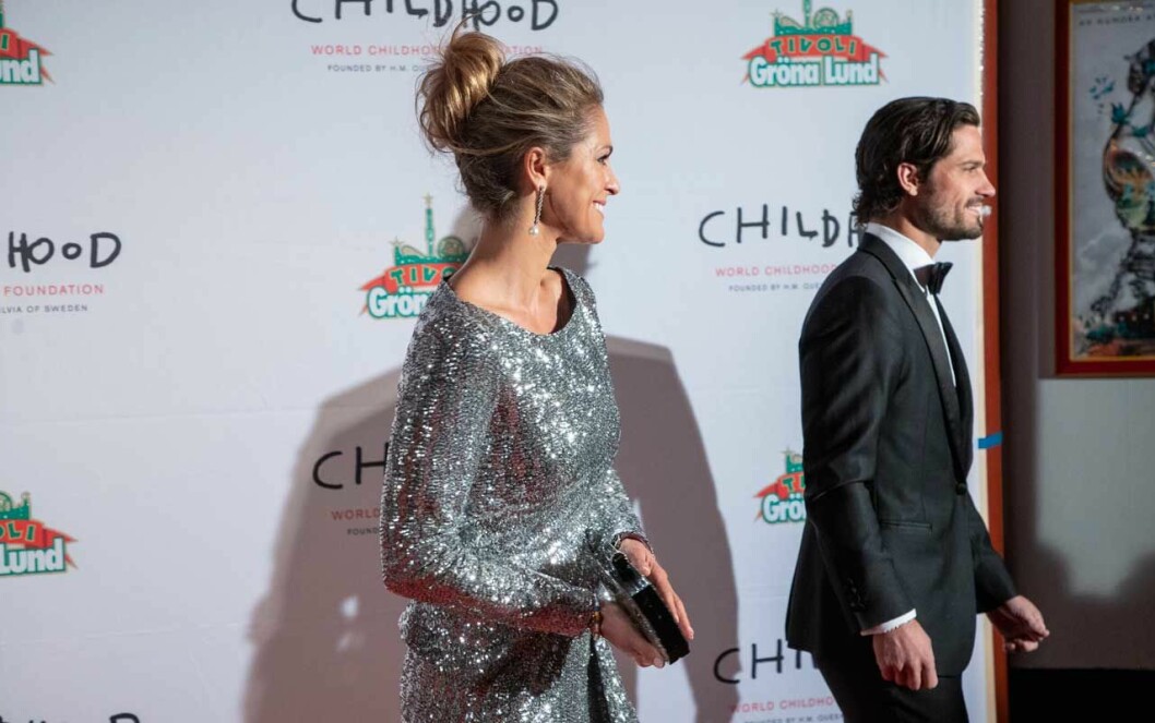 Madeleine i hög knut på Childhoodfest i Stockholm 2019. Madeleine