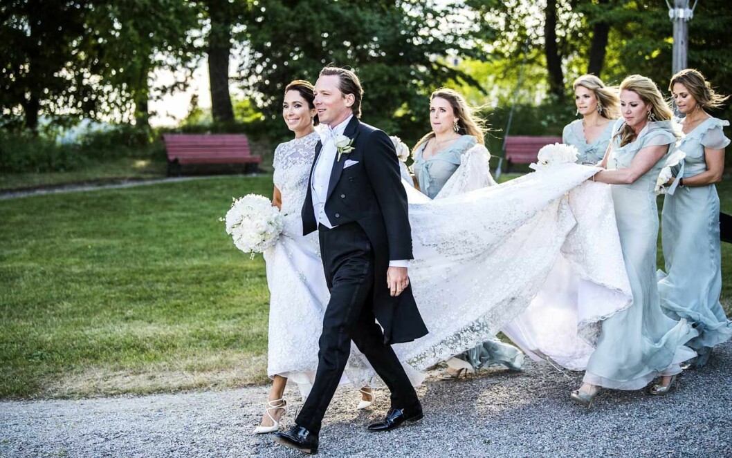 Madeleine var tärna vid Lussans bröllop förra året. prinsessan madeleine louise thott