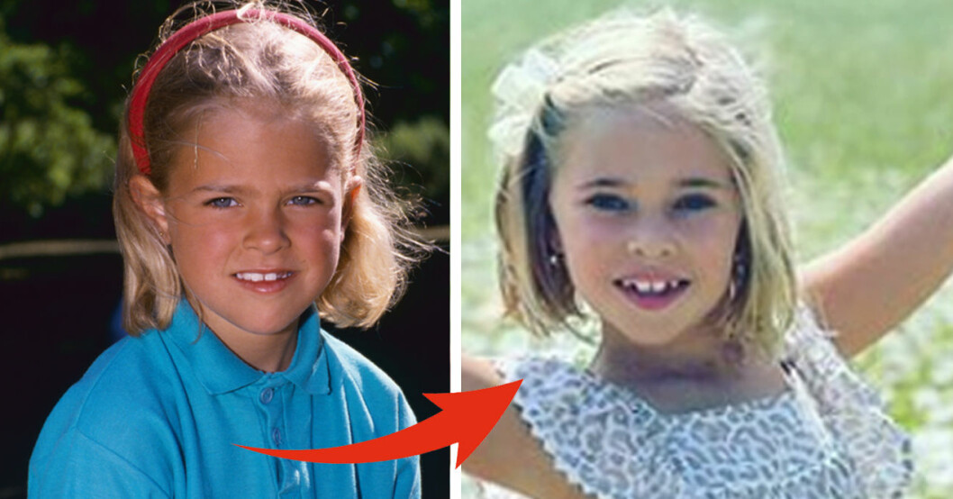 Prinsessan Madeleine 1989 och prinsessan Leonore i dag. Prinsessan Madeleine Prinsessan Leonore i samma ålder