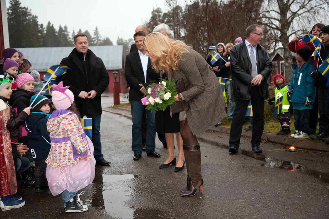 År 2009 besökte Madeleine Häslningland. Prinsessan Madeleine