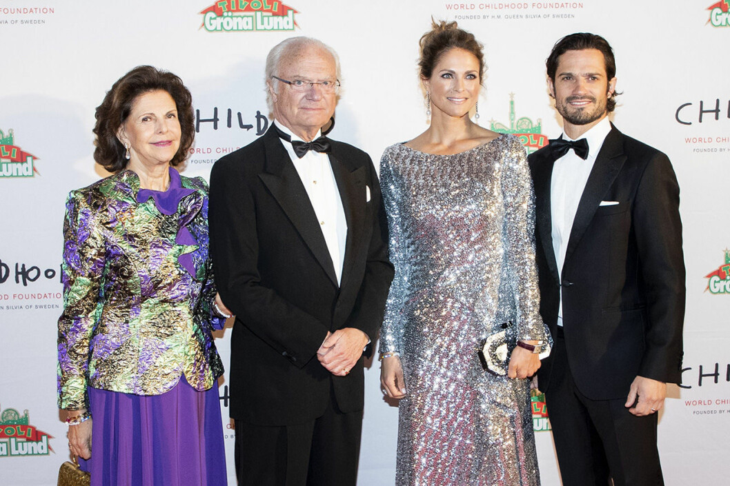 Drottningen, kungen, Madeleine, Carl Philip