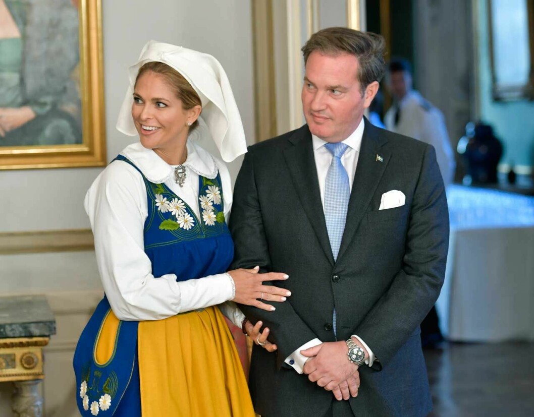 Bild från 2018. Från början var det tänkt att Chris skulle fira nationaldagen i Sverige med prinsessan Madeleine. Men planen ändrades i sista sekund. madeleine och chris nationaldagen
