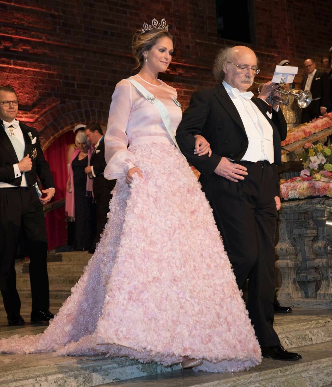 Prinsessan Madeleines på Nobelfesten, 2016. Prinsessan Madeleines Nobelklänning 2016.