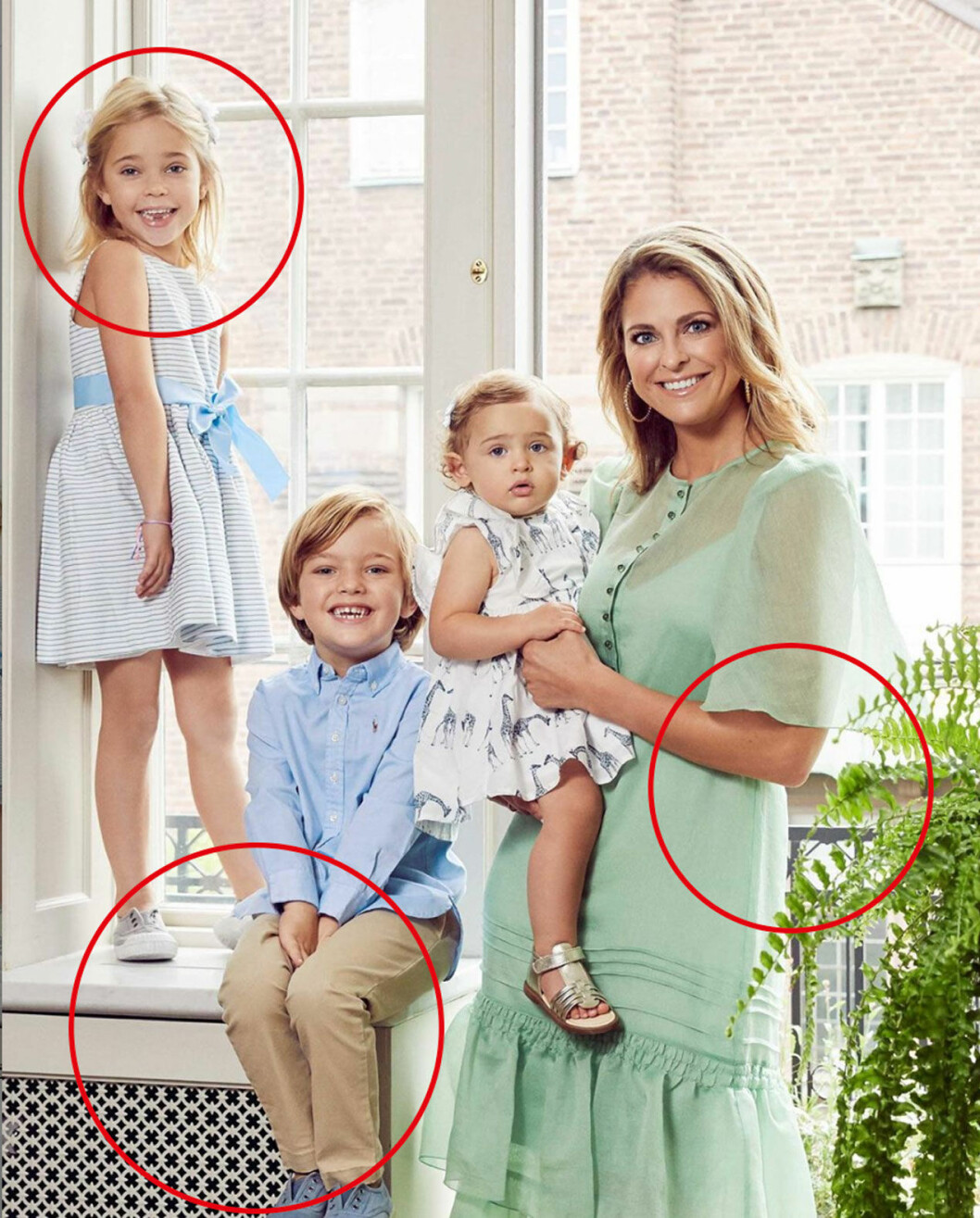 Prinsessan Madeleines familjebild delade hon på instagram under veckan. Prinsessan Madeleines familjebild delade hon på instagram under veckan.