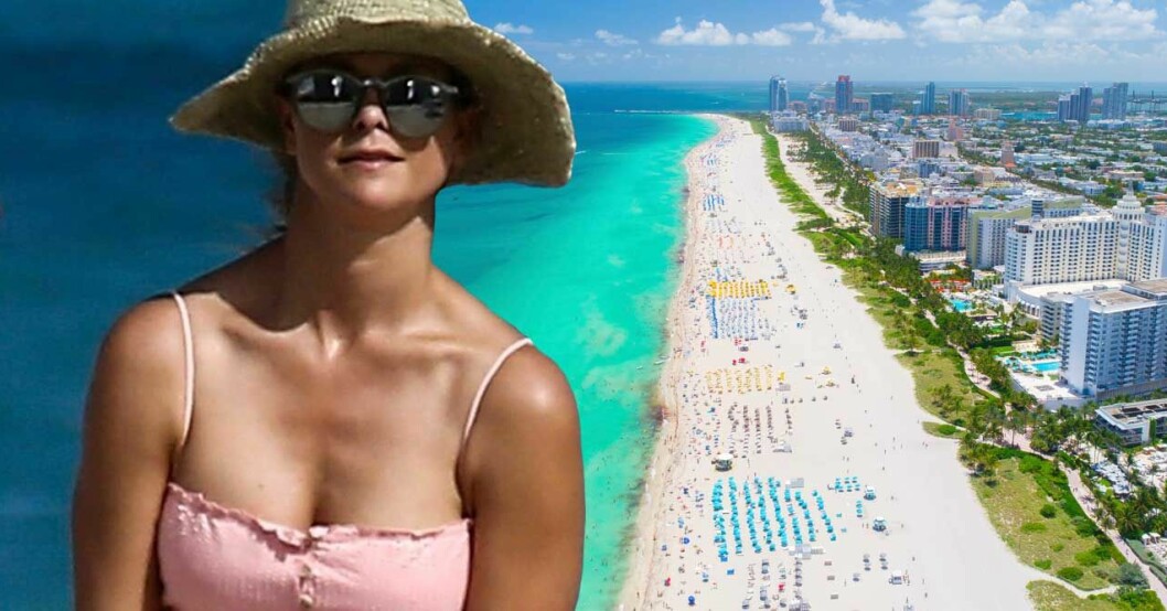 Sverige kontra Miami – två helt olika sätt att leva. Prinsessan Madeleine och stranden i Miami
