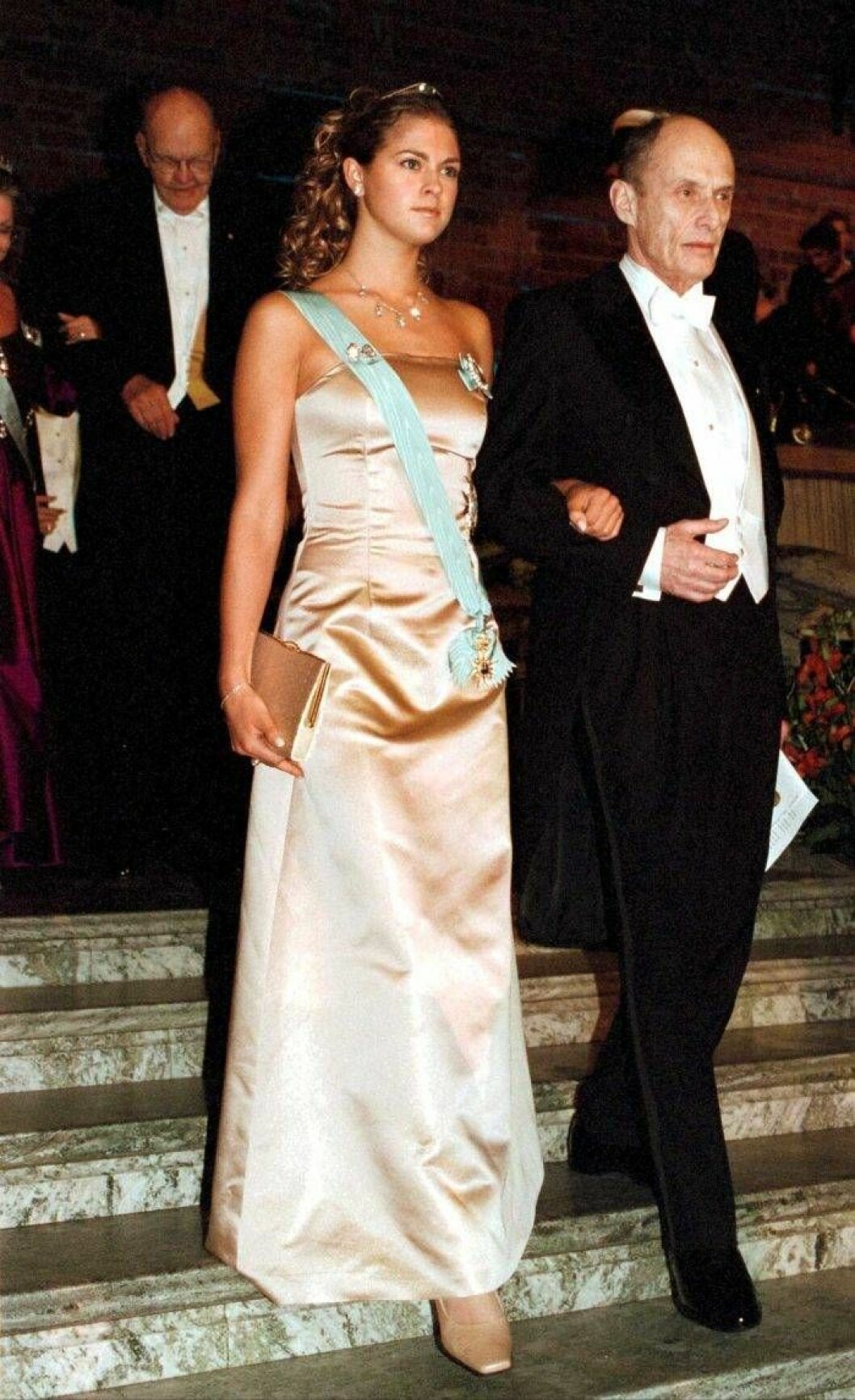Prinsessan Madeleine på Nobel-debuten, år 2000. Prinsessan Madeleine Nobelklänning 2000